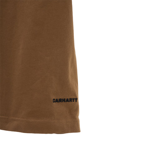 Carhartt WIP S/S Link Script T-Shirt Hamilton Brown/Black I031373_08W_XX Degli Uberti